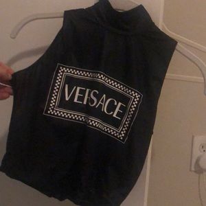 Versace crop top NWOT Small NEED GONE moving clean out!